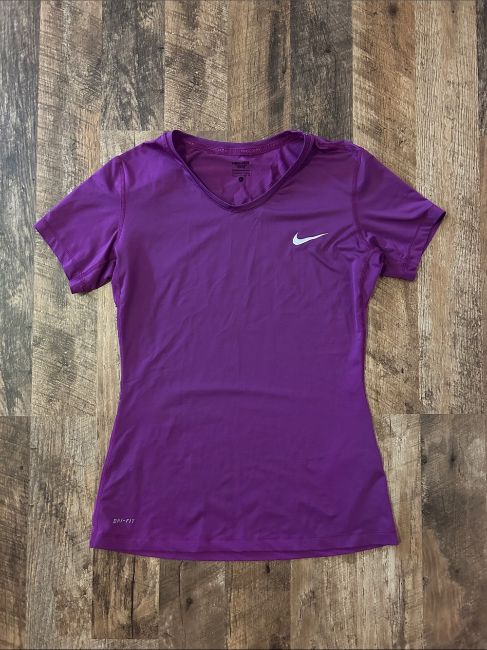 Nike Women's Bright Purple Short-Sleeve Dri-FIT Tee